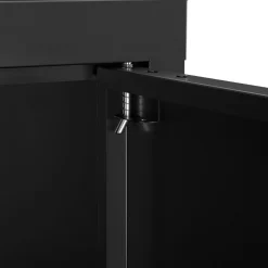 Aktenschrank mit 3 Böden ANTEY 38 x 137 cm schwarz