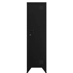 Aktenschrank mit 3 Böden ANTEY 38 x 137 cm schwarz