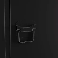Aktenschrank mit 3 Böden ANTEY 38 x 137 cm schwarz
