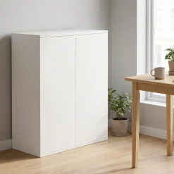 Aktenschrank mit 2 Böden RAKEL 60 x 81 cm weiss