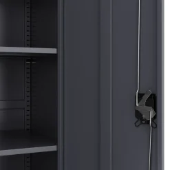 Aktenschrank mit 5 Böden 90 x 180 cm anthrazit