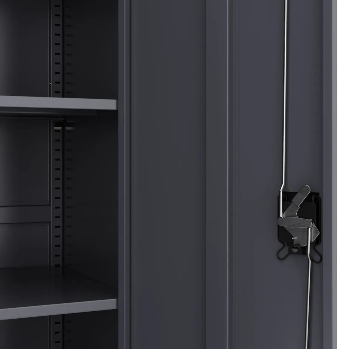 Aktenschrank mit 5 Böden 90 x 180 cm anthrazit