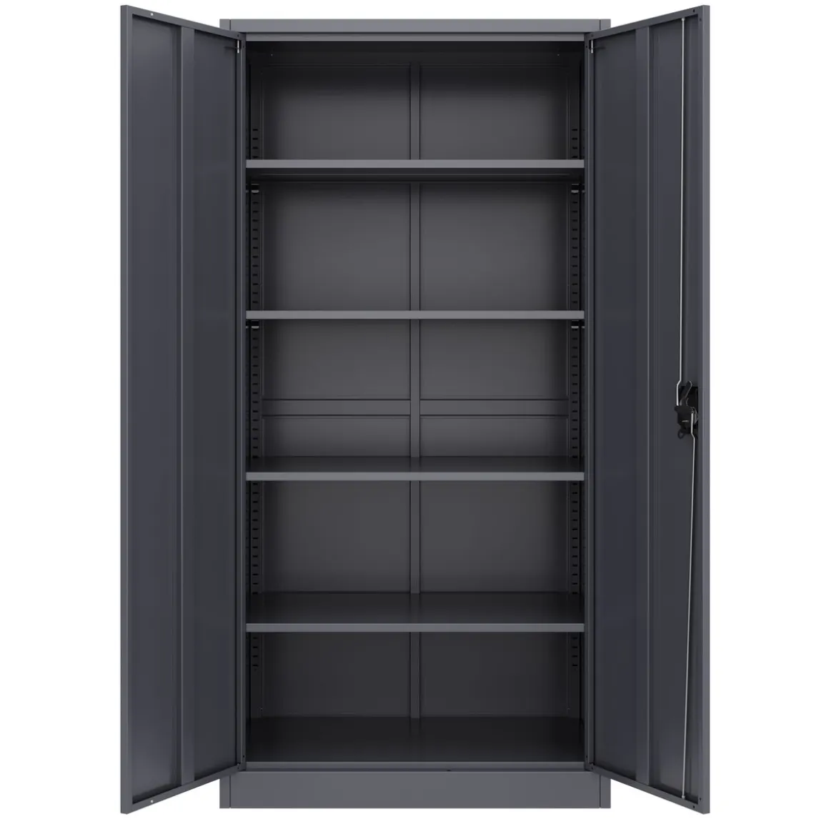 Aktenschrank mit 5 Böden 90 x 180 cm anthrazit