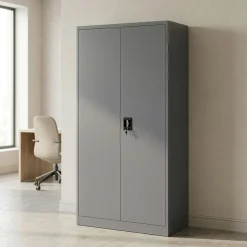 Aktenschrank mit 5 Böden 90 x 180 cm anthrazit