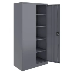 Aktenschrank mit 5 Böden 90 x 180 cm anthrazit