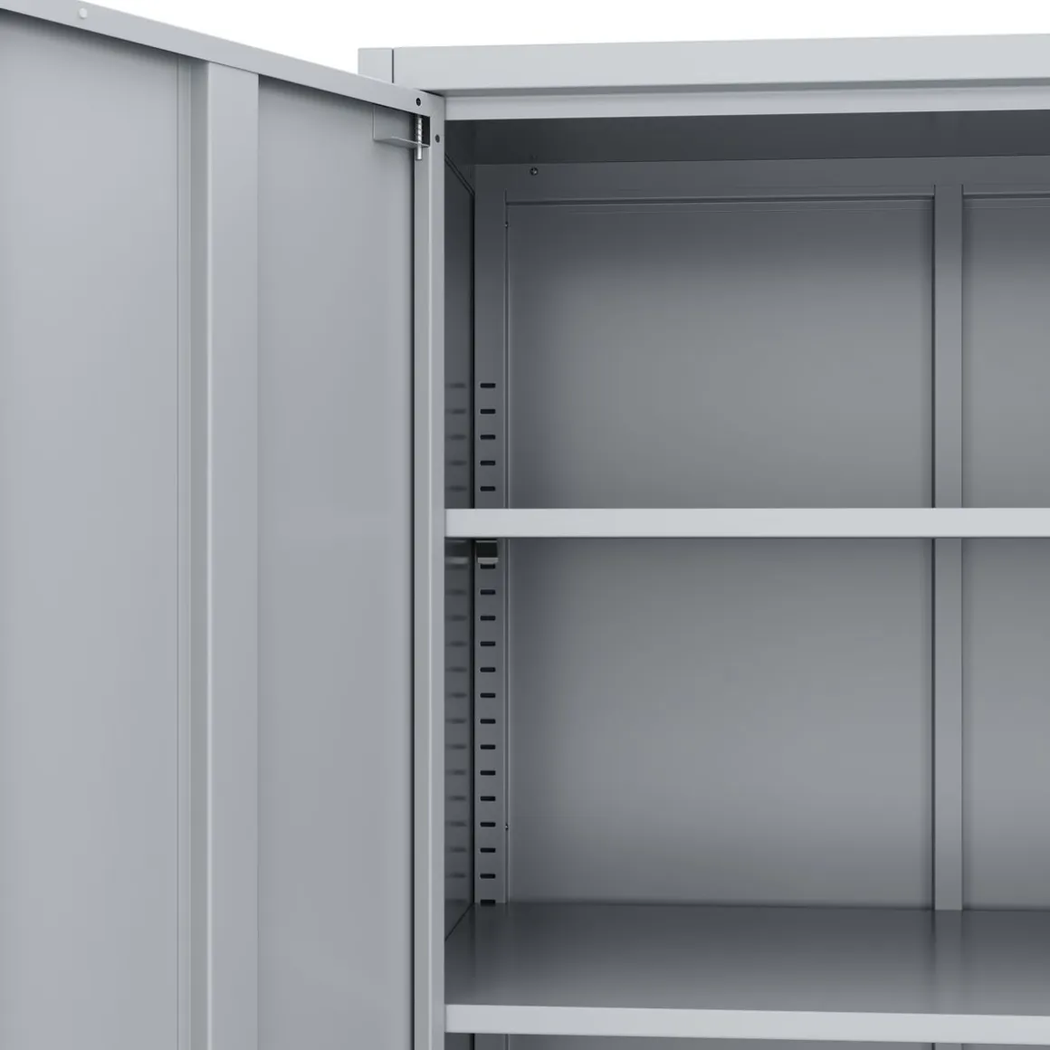 Aktenschrank mit 5 Böden 90 x 180 cm grau