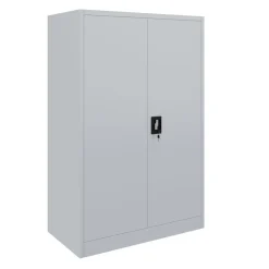 Aktenschrank mit 4 Böden 90 x 140 cm grau