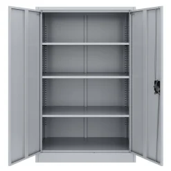 Aktenschrank mit 4 Böden 90 x 140 cm grau