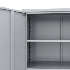 Aktenschrank mit 4 Böden 90 x 140 cm grau