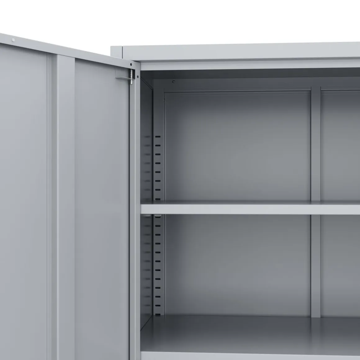 Aktenschrank mit 4 Böden 90 x 140 cm grau