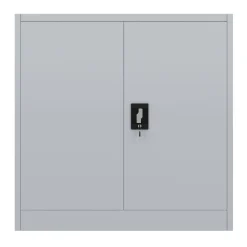 Aktenschrank mit 3 Böden 90 x 90 cm grau