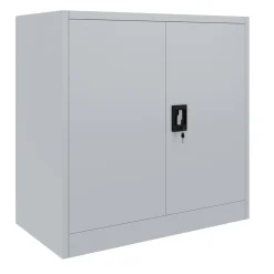 Aktenschrank mit 3 Böden 90 x 90 cm grau