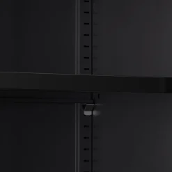 Aktenschrank mit 3 Böden 80 x 100 cm schwarz