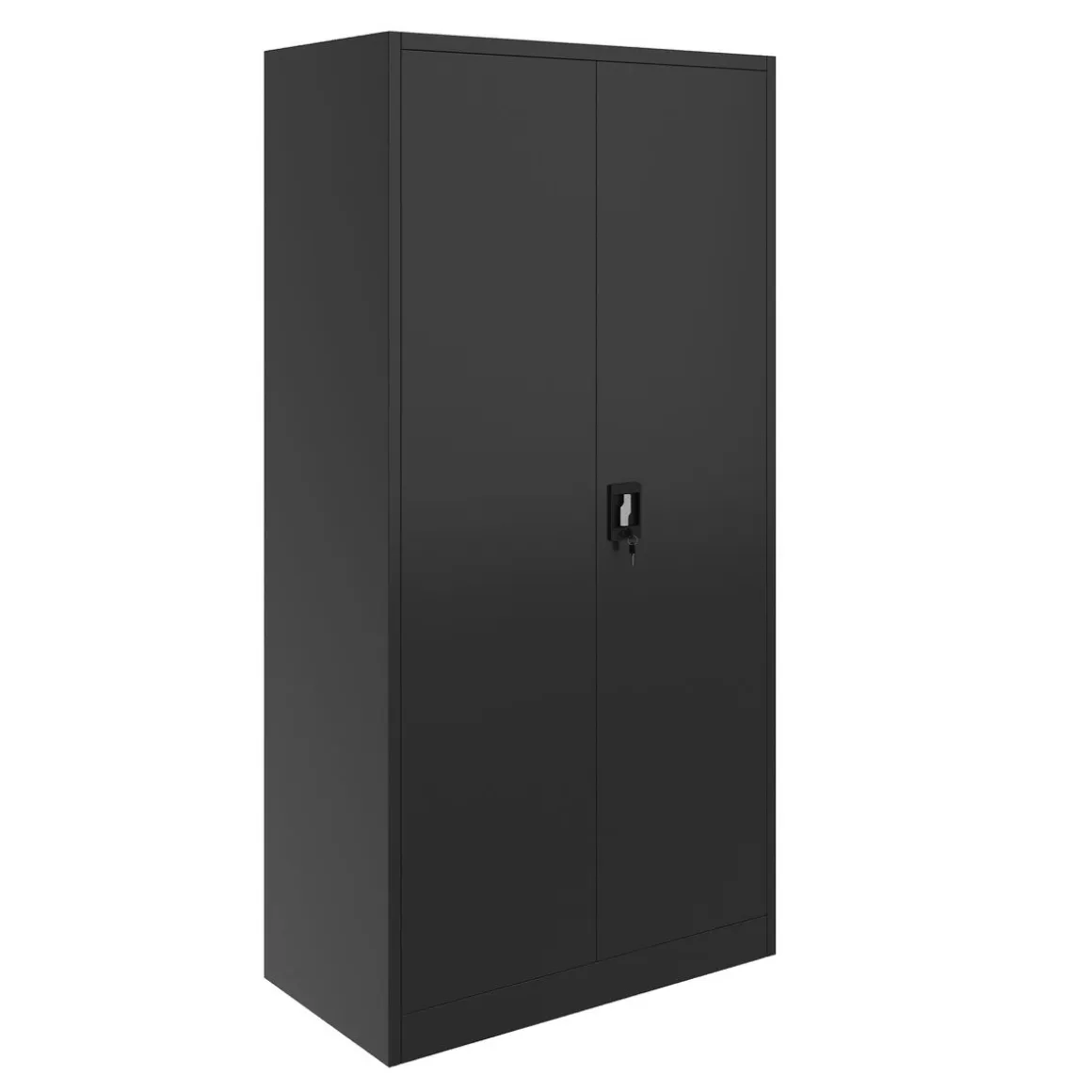Aktenschrank mit 5 Böden 90 x 180 cm schwarz