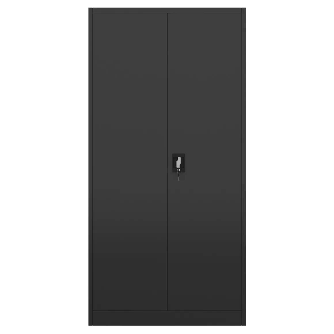 Aktenschrank mit 5 Böden 90 x 180 cm schwarz