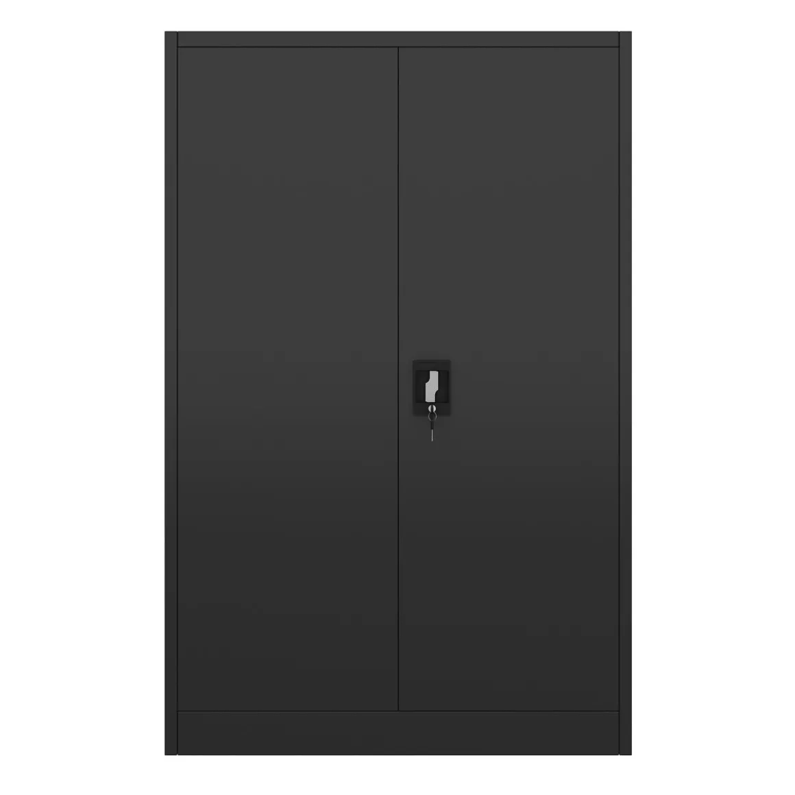 Aktenschrank mit 4 Böden 90 x 140 cm schwarz