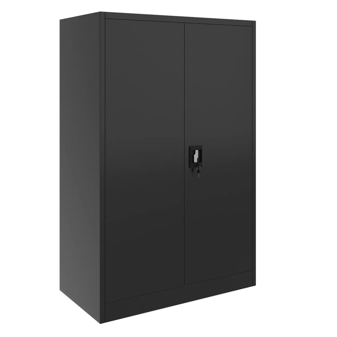 Aktenschrank mit 4 Böden 90 x 140 cm schwarz