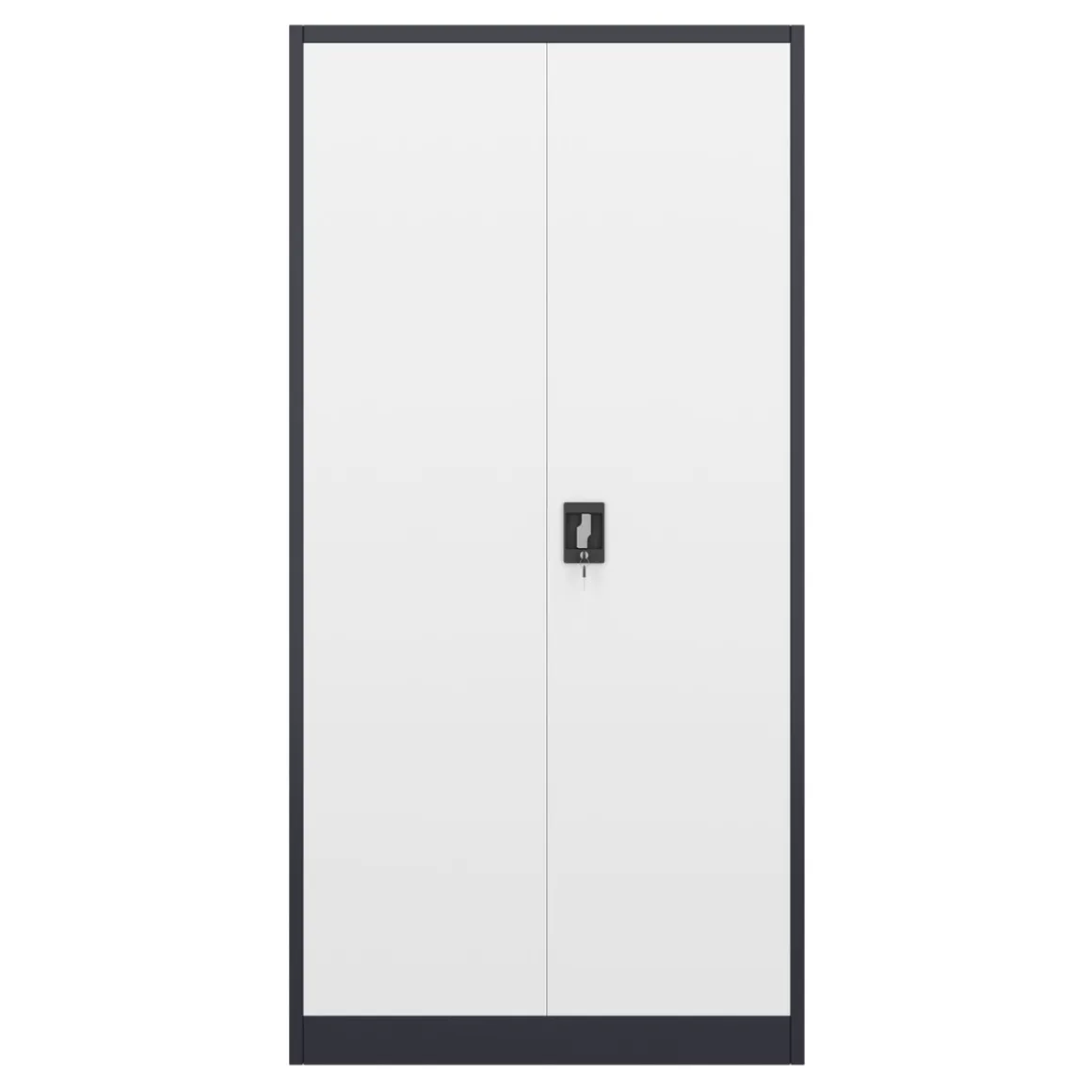 Aktenschrank mit 5 Böden 90 x 180 cm weiss/anthrazit