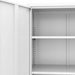 Aktenschrank mit 5 Böden 90 x 180 cm weiss