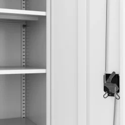 Aktenschrank mit 4 Böden 90 x 140 cm weiss
