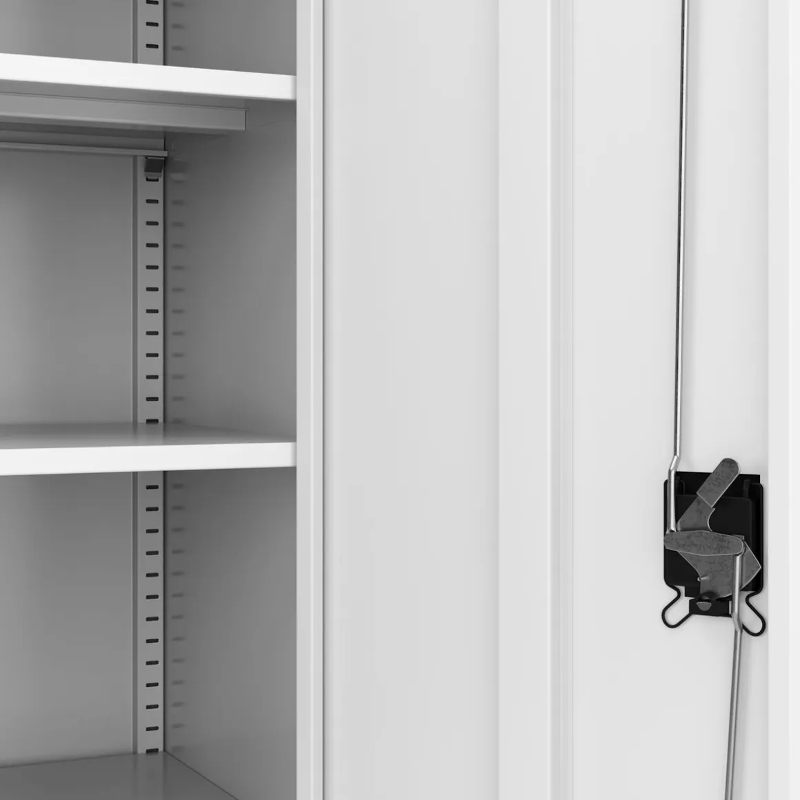 Aktenschrank mit 4 Böden 90 x 140 cm weiss