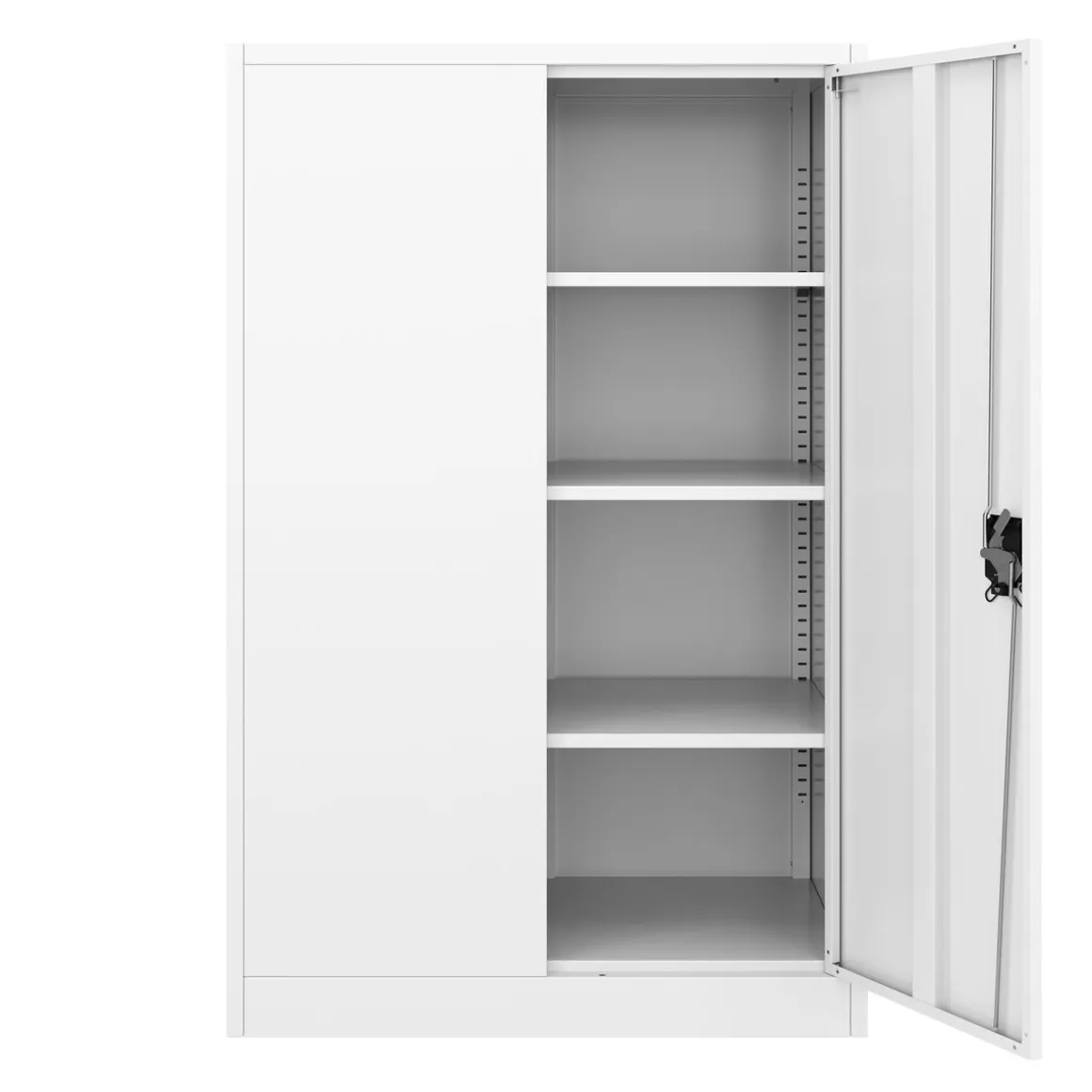 Aktenschrank mit 4 Böden 90 x 140 cm weiss