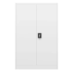 Aktenschrank mit 4 Böden 90 x 140 cm weiss