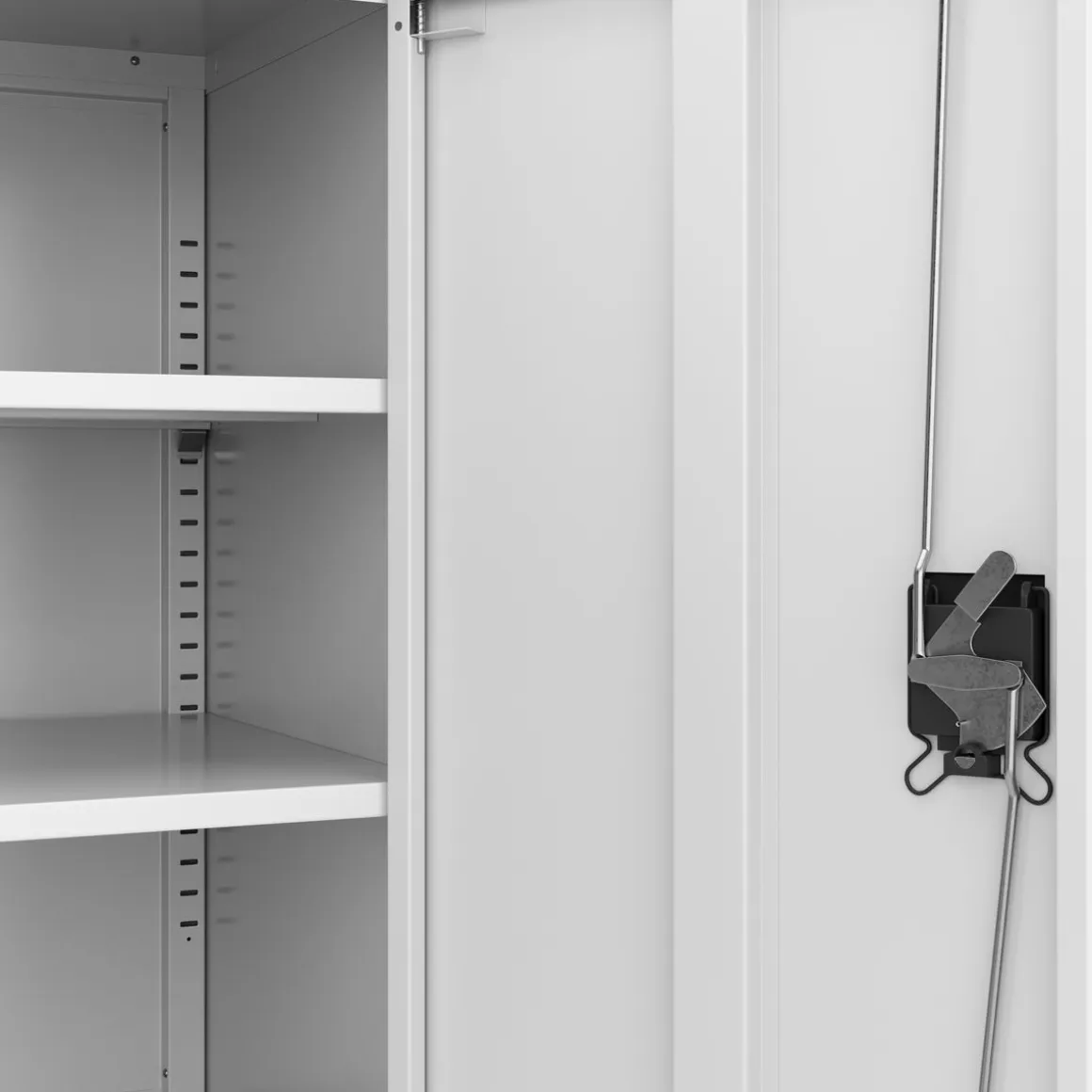 Aktenschrank mit 3 Böden 90 x 90 cm weiss