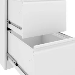 Aktenschrank mit 3 Schubladen 45 x 102 cm weiss