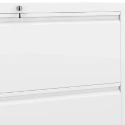 Aktenschrank mit 4 Schubladen 90 x 133 cm weiss