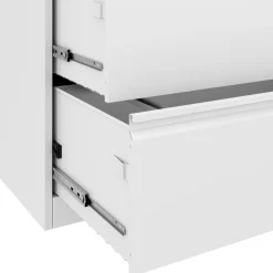 Aktenschrank mit 4 Schubladen 90 x 133 cm weiss