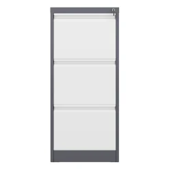 Aktenschrank mit 3 Schubladen 45 x 102 cm anthrazit/grau