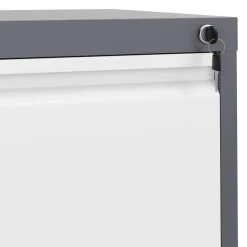 Aktenschrank mit 3 Schubladen 45 x 102 cm anthrazit/grau