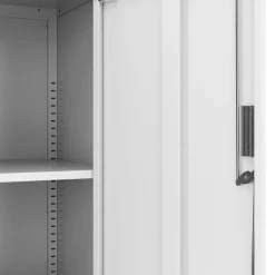Aktenschrank mit 4 Türen 90 x 185 cm weiss