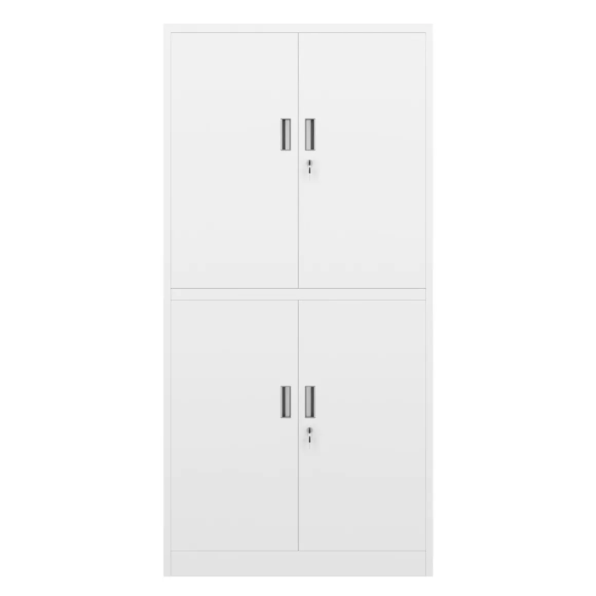 Aktenschrank mit 4 Türen 90 x 185 cm weiss