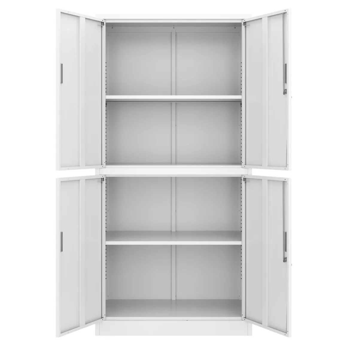Aktenschrank mit 4 Türen 90 x 185 cm weiss