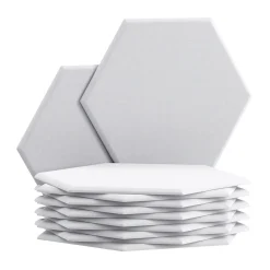 Akustikplatte sechseckig 12er Set 36 x 30 cm weiss