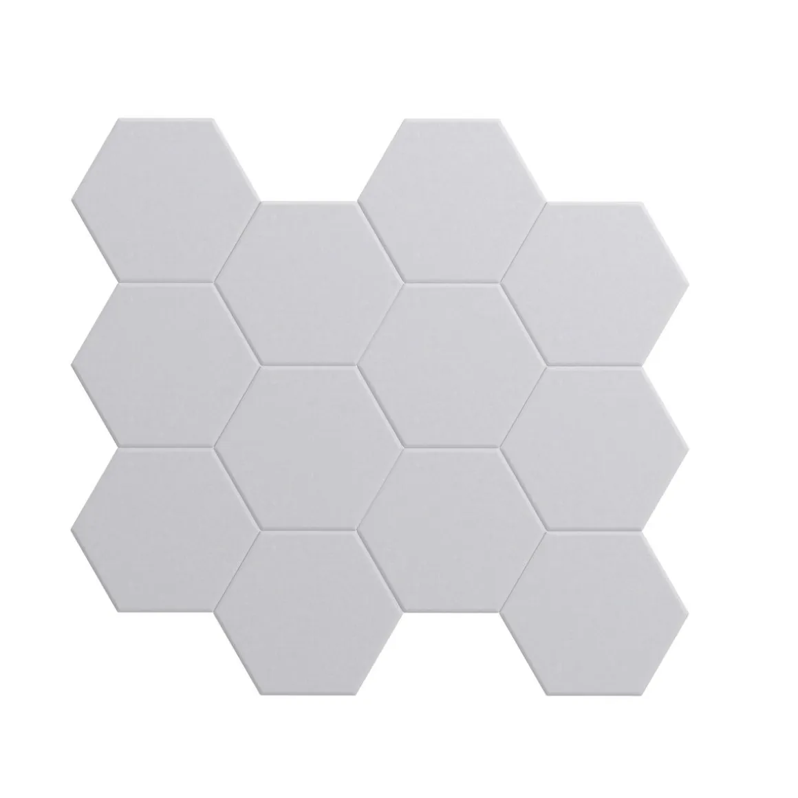 Akustikplatte sechseckig 12er Set 36 x 30 cm weiss