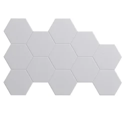 Akustikplatte sechseckig 12er Set 36 x 30 cm weiss