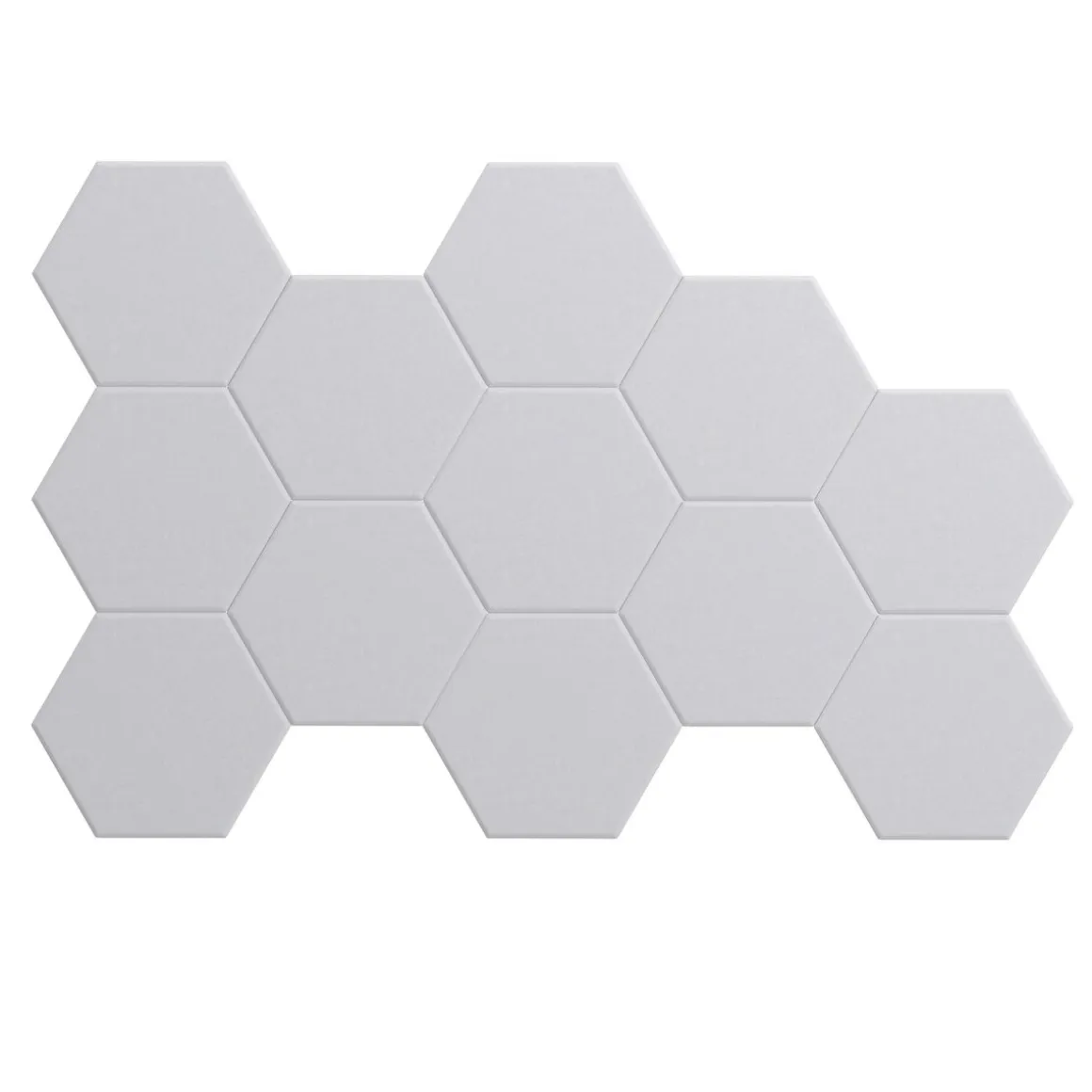 Akustikplatte sechseckig 12er Set 36 x 30 cm weiss