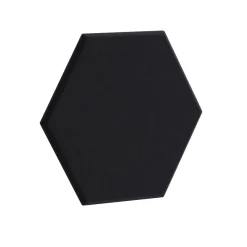 Akustikplatte sechseckig 12er Set 30 x 26 cm schwarz | GONSER.CH