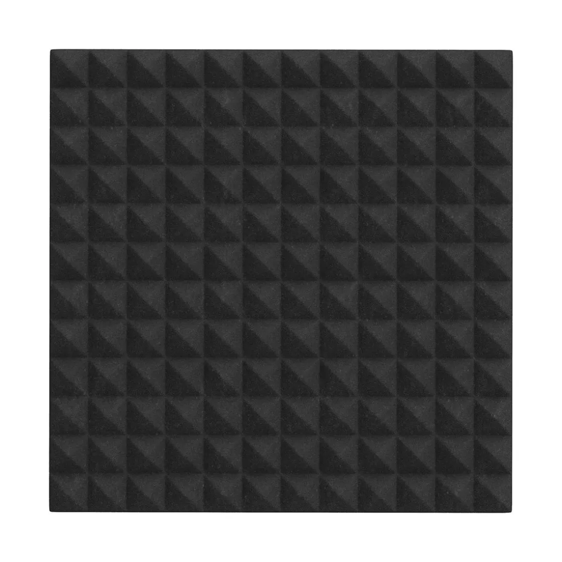 Akustikschaumplatte Pyramiden 24er Set 30 x 30 cm schwarz