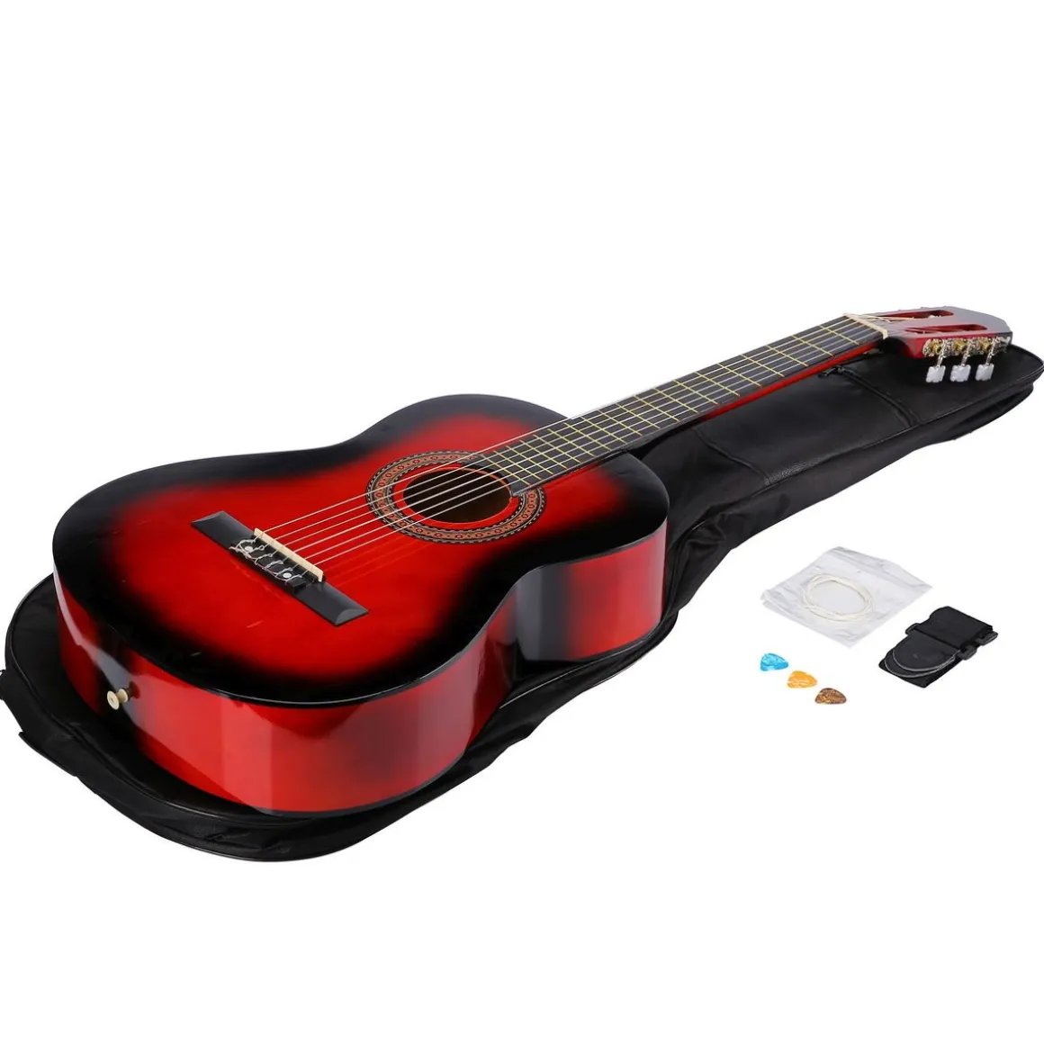 Akustische Gitarre rot