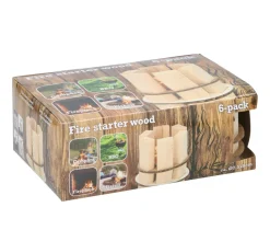 Anzündhilfe aus Holz 6er Set