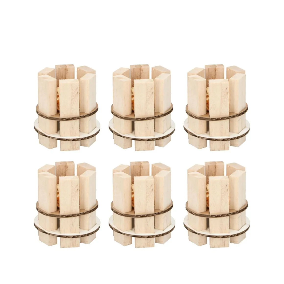 Anzündhilfe aus Holz 6er Set