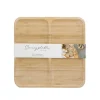 Apéroschale Servierset Bambus 30 x 30 cm