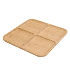 Apéroschale Servierset Bambus 30 x 30 cm
