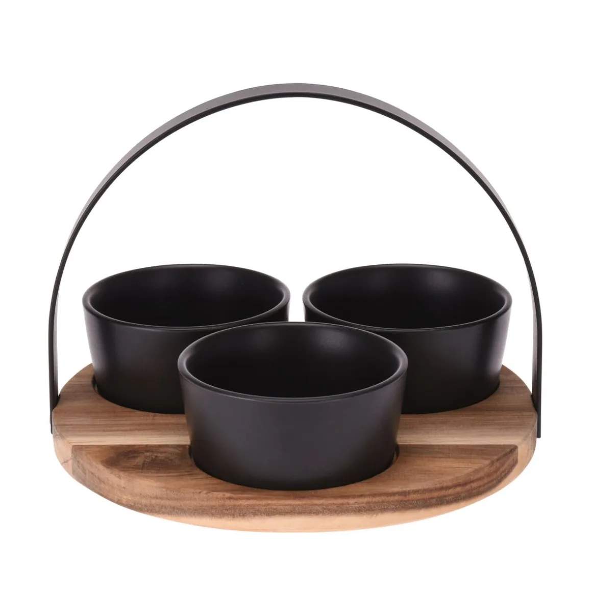 Apéroschale Servierset mit Henkel 4-teilig rund