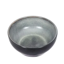 Apéroschale Servierset Steingut 6-teilig grau/natur