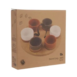 Apéroschale Servierset 7-teilig bunt